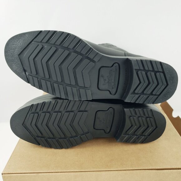 Cruiserworks Men 8.5 Wide Black Leather Classic Motorcycle Pull On Boots NEW - Picture 11 of 12